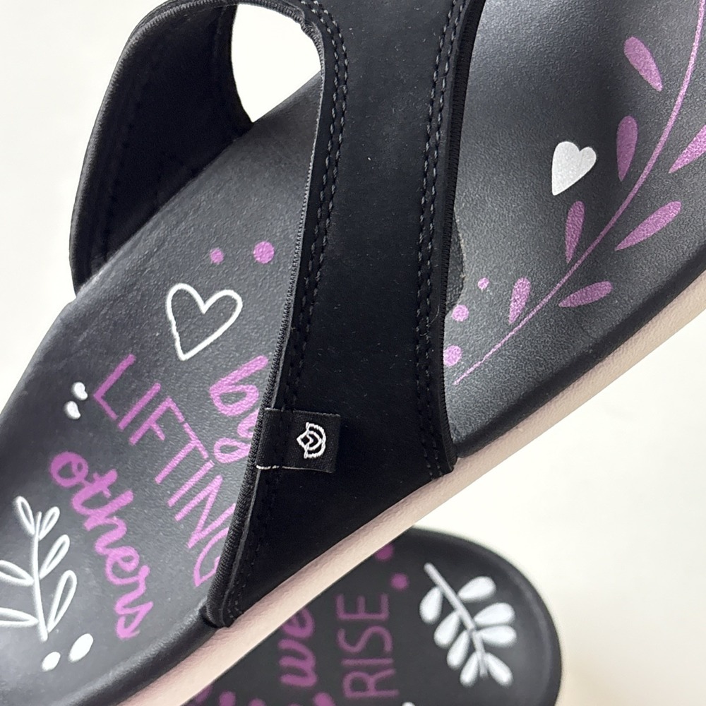 Spenco Womens Sandals Thongs Flip Flop Size 9.5D Black - Picture 10 of 10